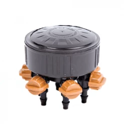 DIG 6-Plant Adjustable Drip Irrigation & Hydroponics Bubbler Manifold On 1/2" FNPT - 06-620