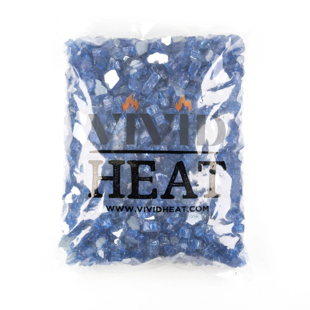 ONE STOP OUTDOOR 10lbs 1/2" Cobalt Blue - Tempered Reflective Fire Glass Rock For Fireplace & Fire Pit 4 ONE STOP OUTDOOR 10lbs 1/2" Cobalt Blue - Tempered Reflective Fire Glass Rock For Fireplace & Fire Pit