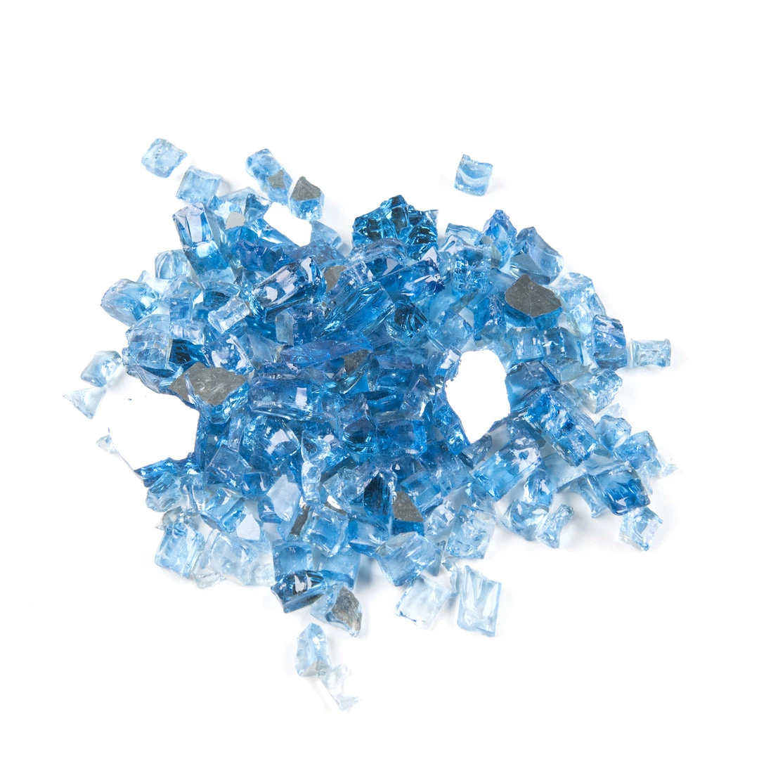 ONE STOP OUTDOOR 10lbs 1/2" Pacific Ocean Blue - Tempered Reflective Fire Glass Rock For Fireplace & Fire Pit 4 ONE STOP OUTDOOR 10lbs 1/2" Pacific Ocean Blue - Tempered Reflective Fire Glass Rock For Fireplace & Fire Pit