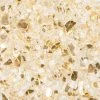 ONE STOP OUTDOOR Vibrant Luster 1/2" Medium, Royal Gold By The Pound - Tempered Reflective Fire Glass Rock For Fireplace And Fire Pit