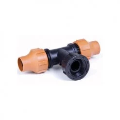 DIG 1/2" Drip Irrigation Universal Nut Lock Swivel Tee Fitting X 3/4" FNPT With Washer