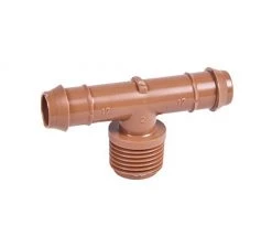 DIG DRIP IRRIGATION 25-PACK 1/2" Drip Tubing Barb Adapter TEE (1/2" Tee X 17mm .600 ID)
