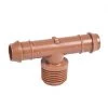 DIG 25-PACK 3/4" Drip Tubing Barb Adapter TEE (1/2" Tee X 17mm .600 ID) DRIP IRRIGATION