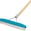 ONE STOP OUTDOOR Outdoor Artificial Turf Grass Rug Cleaning Broom / Carpet Rake (18-Inch Head, 54-Inch Handle) Sweeper For Outdoor Carpet Products