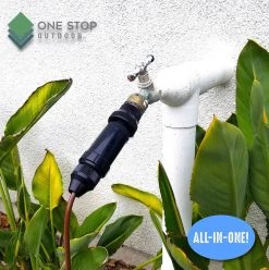 DIG Drip Irrigation Faucet Adapter Connector Kit: Connect 1/4 Inch Tubing To 3/4" Inch Faucet/Garden Hose