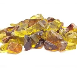 ONE STOP OUTDOOR 10lbs "Ember Blend" Amber, Yellow 1/2" - 3/4" - Tempered Fire Glass 7 ONE STOP OUTDOOR 10lbs