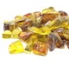 ONE STOP OUTDOOR 10lbs "Ember Blend" Amber, Yellow 1/2" - 3/4" - Tempered Fire Glass