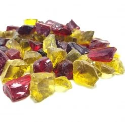 ONE STOP OUTDOOR 10lbs 1/2" Red, Yellow Blend Premium Pre-Mixed Fire Glass 7 ONE STOP OUTDOOR 10lbs 1/2