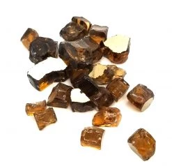 ONE STOP OUTDOOR 1/2" Copper Amber Reflective Fire Glass (10lbs)