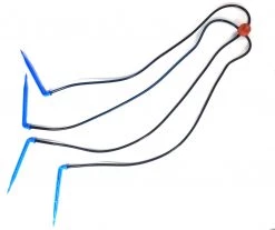 ONE STOP OUTDOOR Drip Irrigation Grow Kit, 4-Head Angled Arrow Drip Stake With Dripper, Tubing & Fitting - 0.5 GPH (2 LPH)