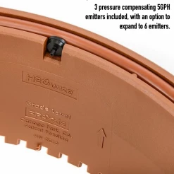 ONE STOP OUTDOOR USA Made - Edging Rounds Tree Ring (25" With Drip Irrigation Kit)- Landscape & Garden Edging / Planting Ring For Water Retention Praxxis H20 Wize HW-2510