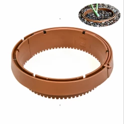 ONE STOP OUTDOOR USA Made - Edging Rounds Tree Ring (25" With Drip Irrigation Kit)- Landscape & Garden Edging / Planting Ring For Water Retention Praxxis H20 Wize HW-2510