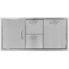 PCM BBQ-260-DDC-42TR 42-INCH DOOR, DOUBLE DRAWER & TRASH ROLLOUT ON RIGHT COMBOS