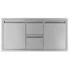 BBQ-350-DDC-42TR - PCM 350 Series 42-Inch Door, Double Drawer & Roll-Out Trash Bin Combo DRAWERS