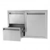 DOORS BBQ-350-DDC - PCM 350 Series 32-Inch Access Door & Double Drawer Combo (Reversible)