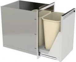 BBQ-350-TREC-DRW - PCM 350 Series 20-Inch Roll-Out Double Trash/Recycling Bin DRAWERS