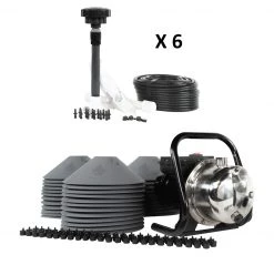 DIG 36-Plant Grow Kit - Drip Irrigation Emitters, Pump, Hydrolock Caps, Fittings, Manifold, Tubing
