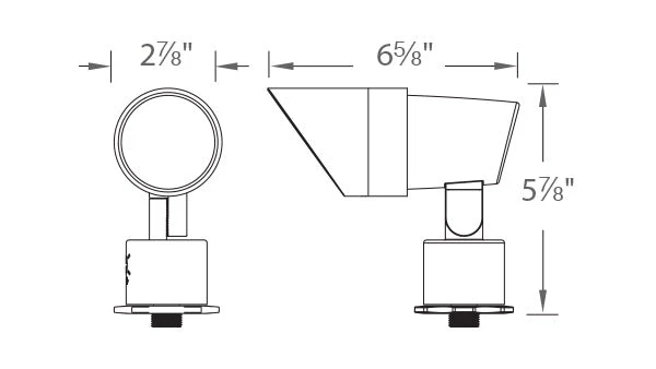 WAC - Brass Accent 12V LED- Color Changing Color Changing Landscape Accent Luminaire 5011-CCBBR 2 WAC - Brass Accent 12V LED- Color Changing Color Changing Landscape Accent Luminaire 5011-CCBBR