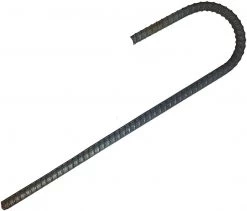 ONE STOP OUTDOOR USA Made - #3 Rebar Stakes J Hook Heavy Duty Steel Ground Anchors 12 Inch REBAR & GROUND STAKES
