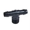 DRIP IRRIGATION (25-PACK) DIG - 1/2" Barb Drip Tubing Adapter TEE Fitting MNPT (1/2" Tee X 16mm .520 ID)