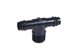 DRIP IRRIGATION (25-PACK) DIG - 1/2" Barb Drip Tubing Adapter TEE Fitting MNPT (1/2" Tee X 16mm .520 ID)
