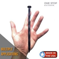 ONE STOP OUTDOOR (10 Pack) 8" Plastic Landscape Edging Anchoring Spikes, Stakes