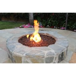 ONE STOP OUTDOOR VIVID Heat - Vibrant Luster "Amber" 1/2" - 3/4" Large Rough Gem Size, (Price By The Pound) - Tempered Fire Glass Rock For Fireplace And Fire Pit 11 ONE STOP OUTDOOR VIVID Heat - Vibrant Luster
