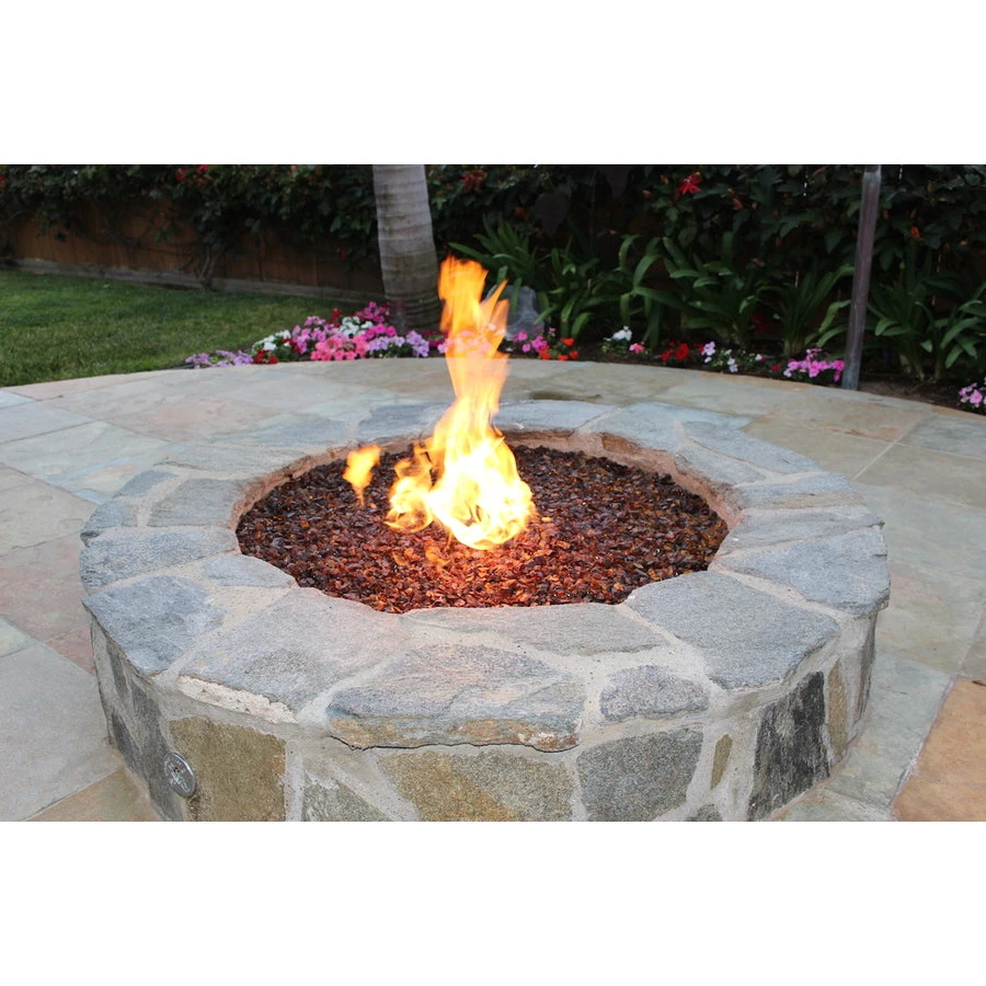 ONE STOP OUTDOOR VIVID Heat - Vibrant Luster "Amber" 1/2" - 3/4" Large Rough Gem Size, (Price By The Pound) - Tempered Fire Glass Rock For Fireplace And Fire Pit 4 ONE STOP OUTDOOR VIVID Heat - Vibrant Luster "Amber" 1/2" - 3/4" Large Rough Gem Size, (Price By The Pound) - Tempered Fire Glass Rock For Fireplace And Fire Pit