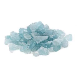 ONE STOP OUTDOOR VIVID Heat - Glacier Ice Aqua Clear 1/2" - 3/4" Large Crushed Fire Glass For Fireplace & Fire Pit 11 ONE STOP OUTDOOR VIVID Heat - Glacier Ice Aqua Clear 1/2