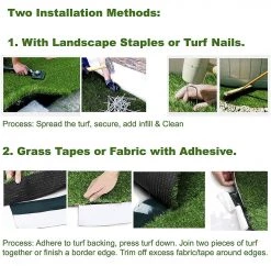 ONE STOP OUTDOOR ARTIFICIAL TURF Dana Point - 46oz Face Weight - Full Size Artificial Grass Turf Roll, (USA Made)- Synthetic Grass Lawn 10 ONE STOP OUTDOOR ARTIFICIAL TURF Dana Point - 46oz Face Weight - Full Size Artificial Grass Turf Roll, (USA Made)- Synthetic Grass Lawn