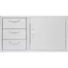 BLZ-DDC-39-R Blaze Door Drawer Combo 39"