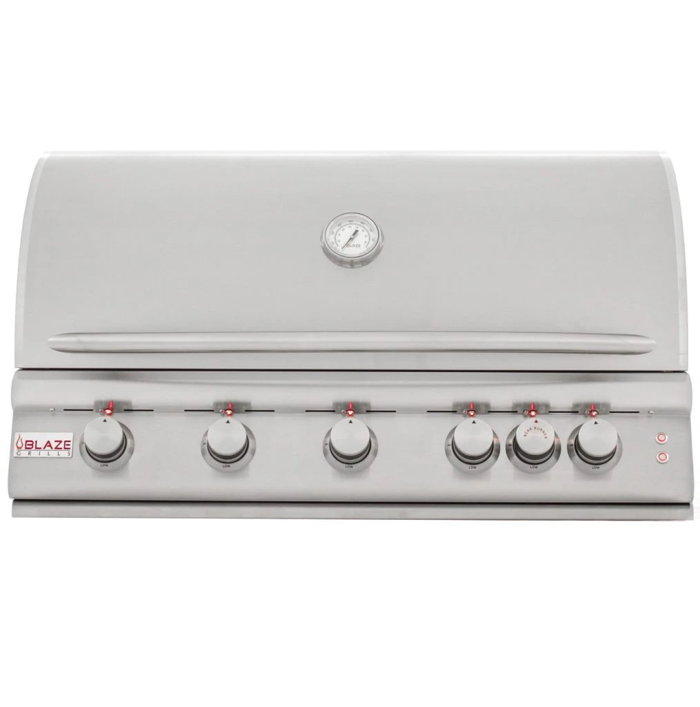BLZ-5LTE2(LP/NG) - Blaze 40 Inch 5-Burner LTE Gas Grill With Rear Burner And Built-in Lighting System 1 BLZ-5LTE2(LP/NG) - Blaze 40 Inch 5-Burner LTE Gas Grill With Rear Burner And Built-in Lighting System