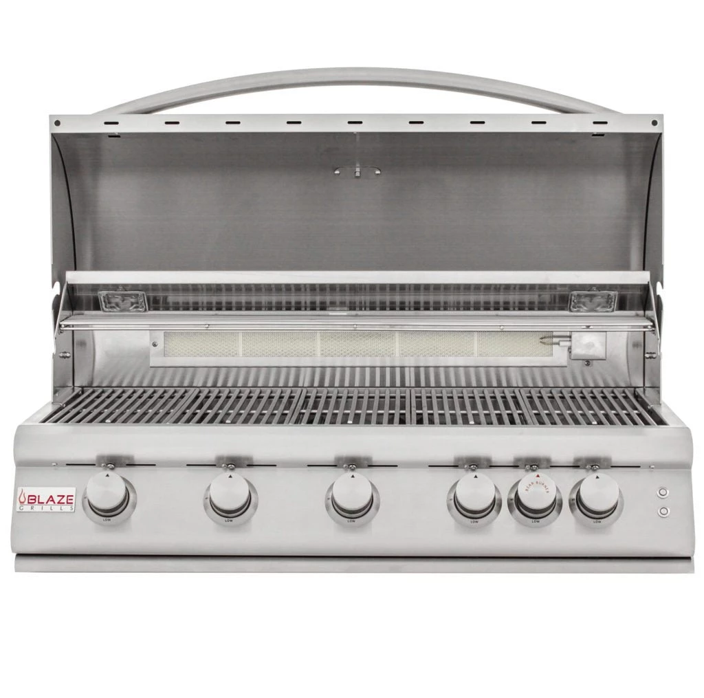 BLZ-5LTE2(LP/NG) - Blaze 40 Inch 5-Burner LTE Gas Grill With Rear Burner And Built-in Lighting System 7 BLZ-5LTE2(LP/NG) - Blaze 40 Inch 5-Burner LTE Gas Grill With Rear Burner And Built-in Lighting System