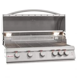 BLZ-5LTE2(LP/NG) - Blaze 40 Inch 5-Burner LTE Gas Grill With Rear Burner And Built-in Lighting System 30 BLZ-5LTE2(LP/NG) - Blaze 40 Inch 5-Burner LTE Gas Grill With Rear Burner And Built-in Lighting System