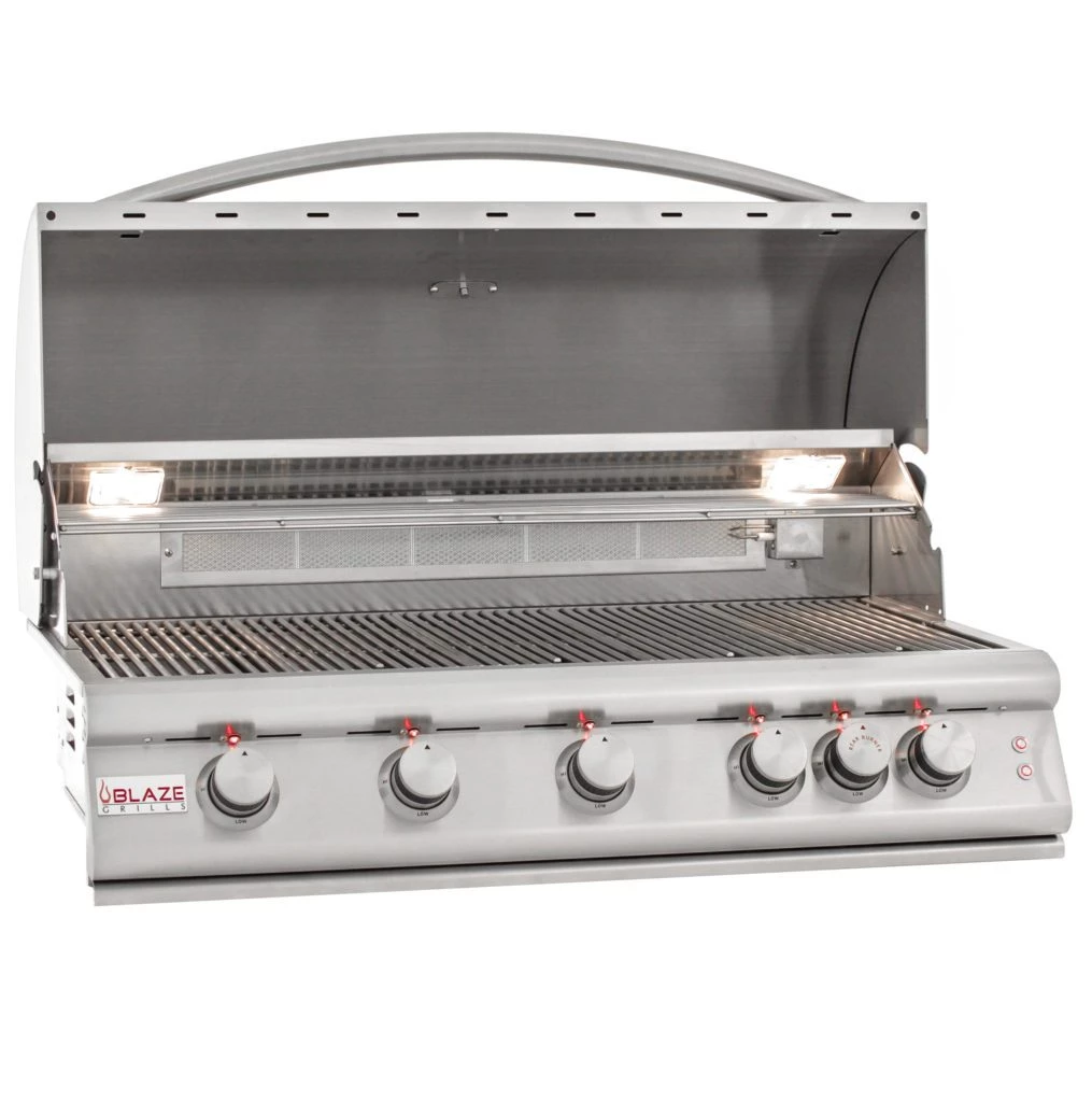 BLZ-5LTE2(LP/NG) - Blaze 40 Inch 5-Burner LTE Gas Grill With Rear Burner And Built-in Lighting System 4 BLZ-5LTE2(LP/NG) - Blaze 40 Inch 5-Burner LTE Gas Grill With Rear Burner And Built-in Lighting System