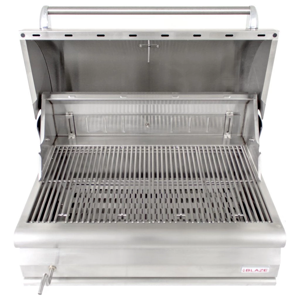 BLZ-4-CHAR Blaze 32" Inch Pro Grade Stainless Steel Charcoal Built In BBQ Grill 6 BLZ-4-CHAR Blaze 32" Inch Pro Grade Stainless Steel Charcoal Built In BBQ Grill