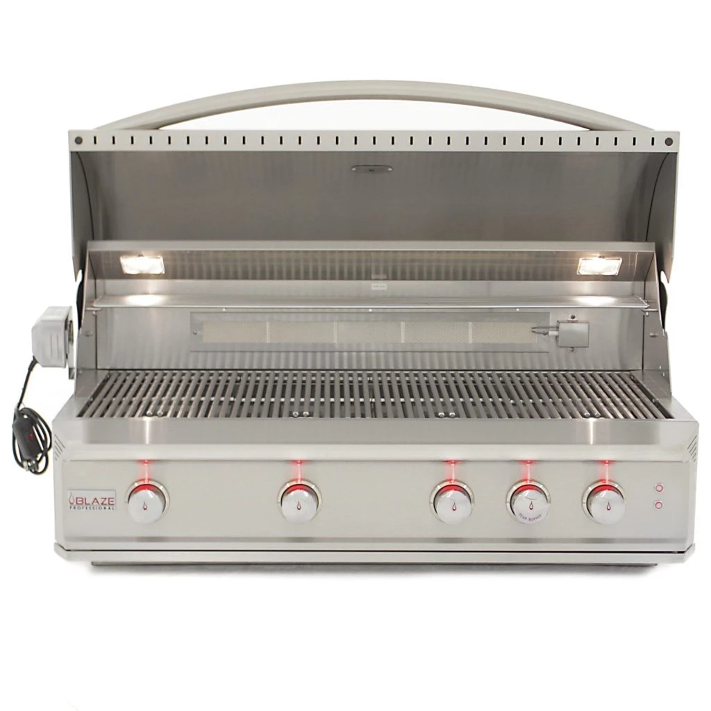 BLZ-4PRO-LP/NG Blaze Professional 44-Inch 4 Burner Built-In Gas Grill With Rear Infrared Burner GAS GRILLS 2 BLZ-4PRO-LP/NG Blaze Professional 44-Inch 4 Burner Built-In Gas Grill With Rear Infrared Burner GAS GRILLS