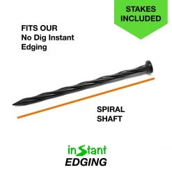 ONE STOP OUTDOOR ARTIFICIAL TURF Instant Edging - Brown 20ft Premium No Dig Yard Edging Kit, For Landscaping, And Flower Gardens - 2
