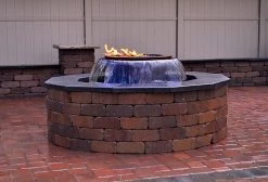 HPC Hearth Evolution 360 - Copper Fire & Water Insert Fire Pit & Waterfall Bowl & Electronic Ignition OUTDOOR FIRE