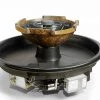 HPC Hearth H2Onfire 360 - Sienna Fire & Water Insert Fire Pit & Waterfall Bowl & Electronic Ignition OUTDOOR FIRE