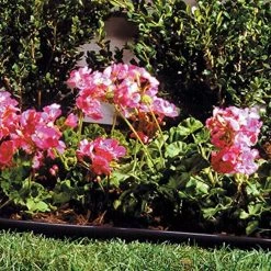 ONE STOP OUTDOOR ARTIFICIAL TURF Instant Edging - (5” High X 40ft) Brown Extra Strength Premium Yard Edging Kit For Landscaping, And Flower Gardens - Includes 15 Metal Edging Stakes