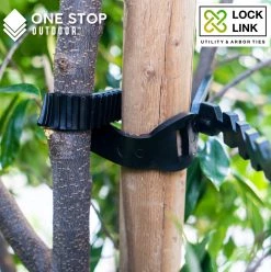 Www.onestopoutdoor.com Lock Link - 23.6" Inch Heavy Duty Flexible Rubber Tree And Plant Ties