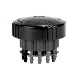 DIG TOP-030 - 3.3 GPH 12 Outlet TOP Irrigation Bubbler Manifold Water Emitting Fits 1/4 Tubing