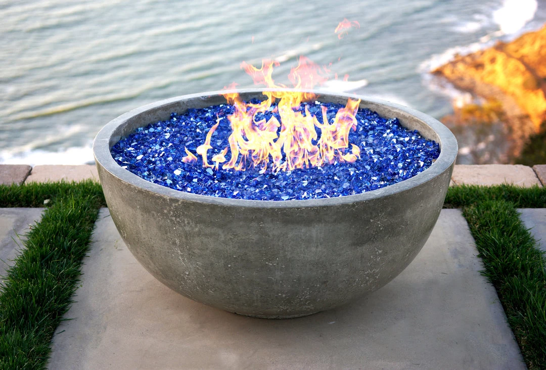 VIVID Heat VIVID-X 30" Premium Round Cement Fire Pit Bowl (Grey) OUTDOOR FIRE 2 VIVID Heat VIVID-X 30" Premium Round Cement Fire Pit Bowl (Grey) OUTDOOR FIRE