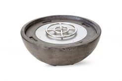 Prism Hardscapes 29" Premium Round Fire Pit Textured Round Cement Fire Bowl (Pewter) 6 Prism Hardscapes 29