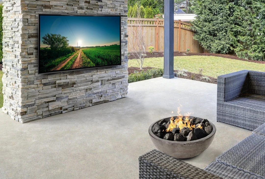 VIVID Heat VIVID-X 30" Premium Round Cement Fire Pit Bowl (Grey) OUTDOOR FIRE 3 VIVID Heat VIVID-X 30" Premium Round Cement Fire Pit Bowl (Grey) OUTDOOR FIRE