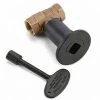 INDOOR FIRE HPC - Hearth MSFB, WALL/FLOOR STRAIGHT KEY VALVE KIT Flat Black Wall/Floor Straight Key Valve Kit. Includes Key, Flange And Valve.