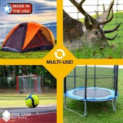 ONE STOP OUTDOOR USA Made - #3 Rebar U Heavy Duty Trampoline Wind Stakes 8 ONE STOP OUTDOOR USA Made - #3 Rebar U Heavy Duty Trampoline Wind Stakes