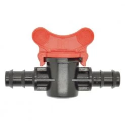 DIG 1/2" Inch Barbed Shut Off Valve, Drip Tubing, Water Line - 16mm