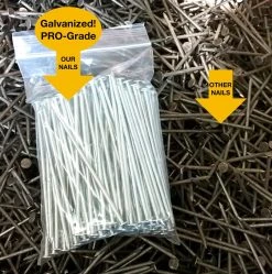 ONE STOP OUTDOOR Synthetic Grass 5.5" Stakes, (2.5 Pound Bag) Spikes, Artificial Turf Mat Nails - Approximately 70 Nails